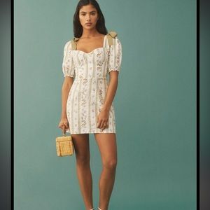 NWT Reformation Spring Linen Dress